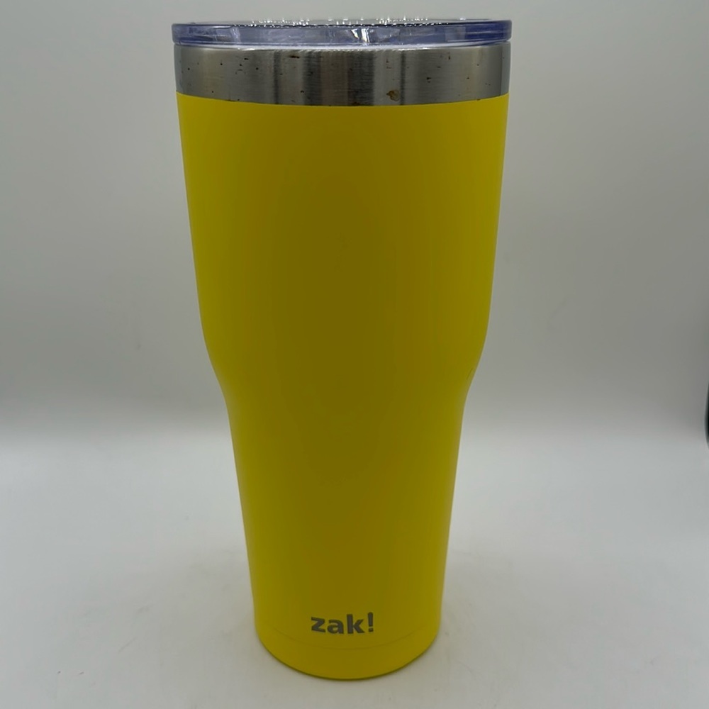 Zak! yellow water bottle that fits in car cupholder